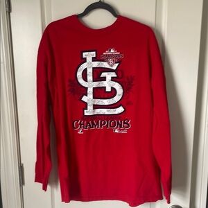 Red St. Louis Cardinals Champions Long Sleeve Shirt